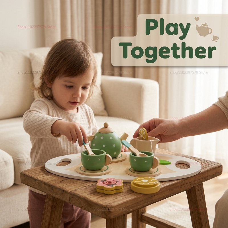 Kids Wooden Afternoon Tea Set  – Home Improvement Boys Bewertung und Preis