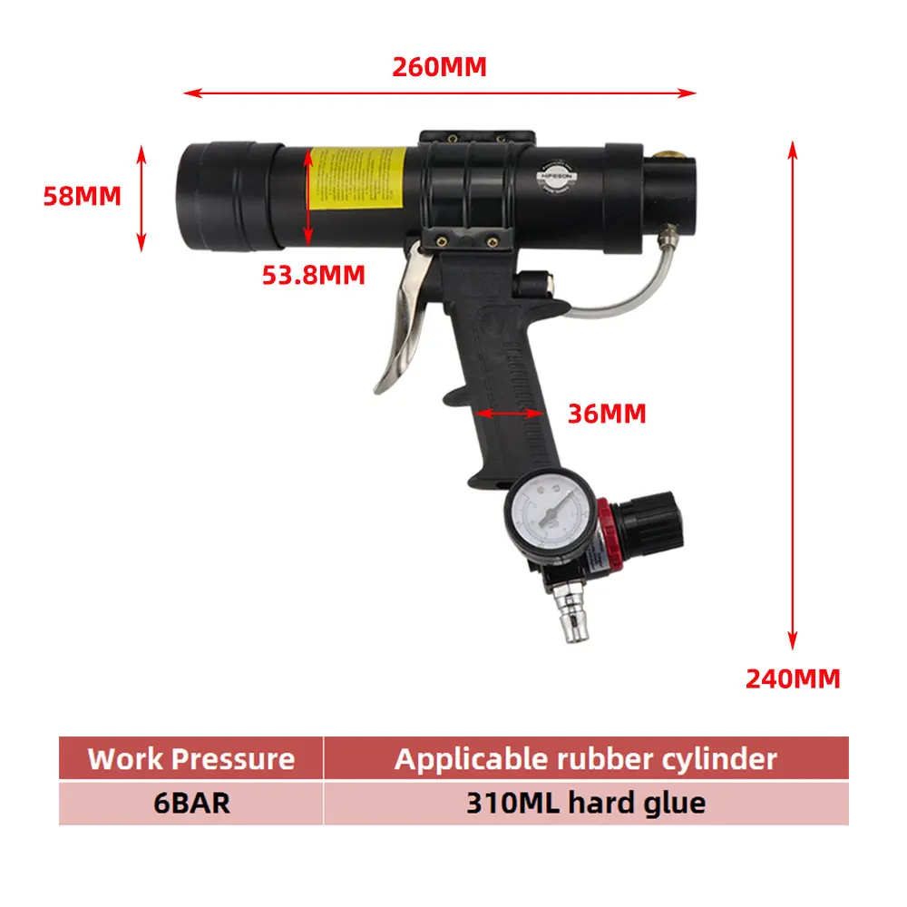310ML Caulking Gun Pneumatic C – Caulking Gun Dispensing Bewertung und Preis